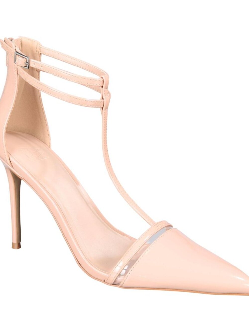 NWT AAJ By Aminah Yvonne Ankle Strap Pointed-Toe Stiletto Heels Tan Brown 8.5M